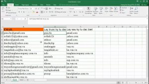 Cách tách lấy chuỗi trước hoặc sau ký tự đặc biệt trong Excel