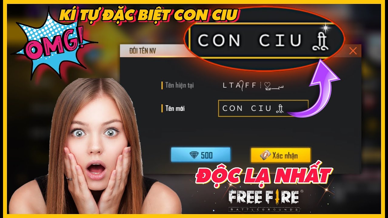 Free Fire – Cách Tạo Kí Tự Đặc Biệt Con Ciu – Hot Trend Đẹp Độc Lạ Nhất FF | Thế Giới Kí Tự