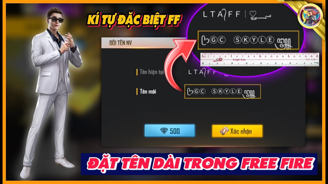 [Free Fire] Cách Đặt Tên Dài Trong Free Fire – Tên Dài Nhất FF | GC SKYLER