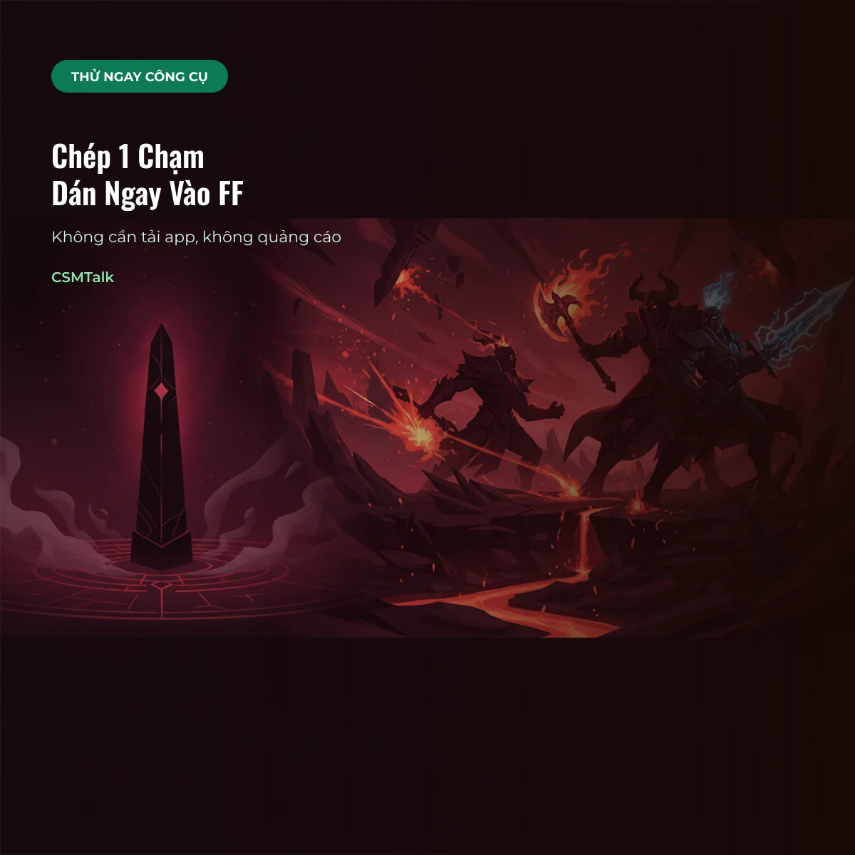 Chép 1 chạm tên bá sàn FF rồi dán ngay vào game